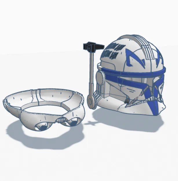 Mô hình 3D mũ bảo hiểm Rex (Rex Helmet) chất lượng cao cho fan Star Wars - Image 2