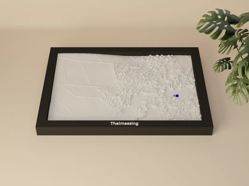 Thalmassing, Đức - Mô hình địa hình 3D thu nhỏ - Image 4