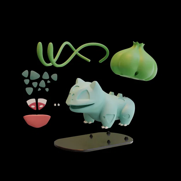 Đế giữ điện thoại Bulbasaur - Nhận hơn 300 mô hình trên PATREON - Image 2