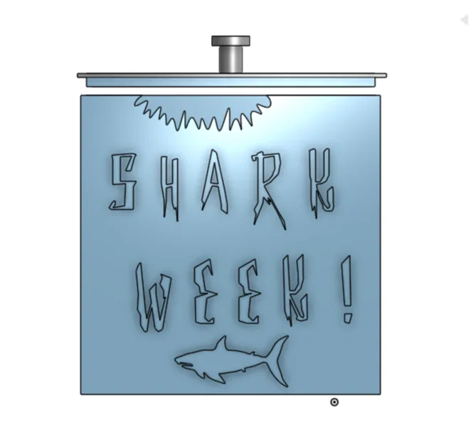 Hộp đựng đồ cá nhân Shark Week phong cách cho nữ - Image 1