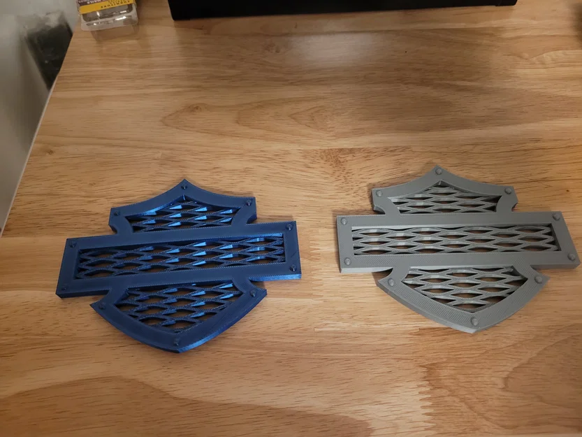 Mô hình trang trí logo Harley Davidson Bar and Shield in 3D cực chất - Image 1