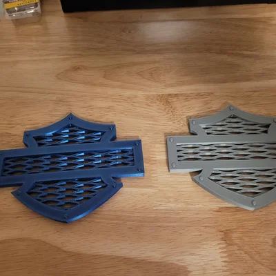 Mô hình trang trí logo Harley Davidson Bar and Shield in 3D cực chất