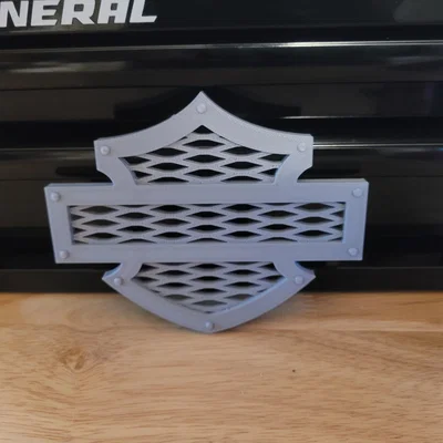 Mô hình trang trí logo Harley Davidson Bar and Shield in 3D cực chất