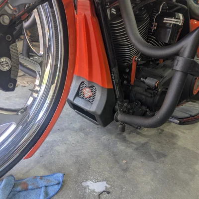 Phụ kiện lưới trang trí Harley Davidson Bar and Shield in 3D