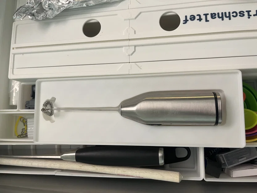 Giá đỡ máy tạo bọt sữa Gridfinity (Milk Frother) - Image 2