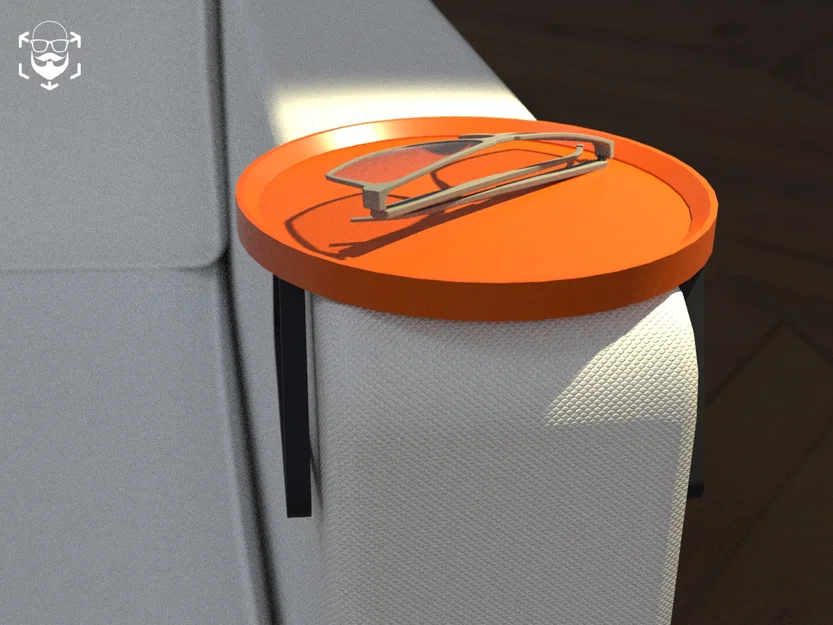 Bàn tay vịn ghế sofa hình tròn – 156 mm - Image 1