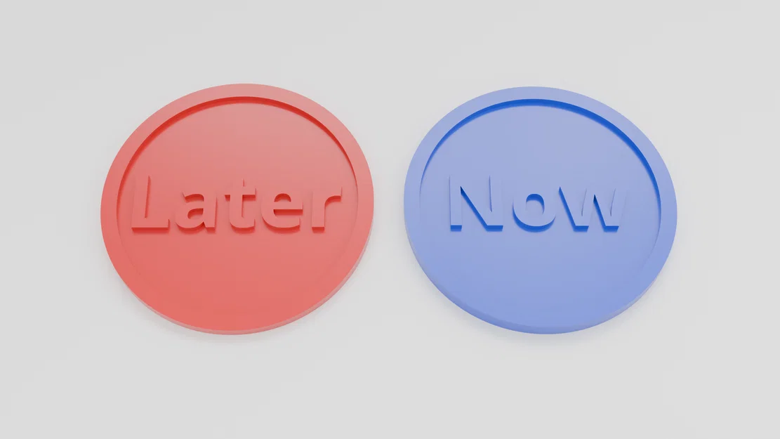 Đồng xu quyết định Now/Later 3D - Công cụ hỗ trợ ra quyết định nhanh - Image 1