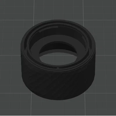 Ngàm đảo đầu ống kính Canon RF macro với ren lọc 58mm