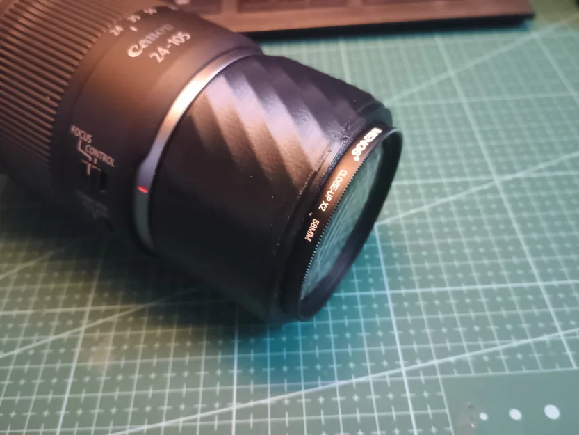 Ngàm đảo đầu ống kính Canon RF macro với ren lọc 58mm - Image 3