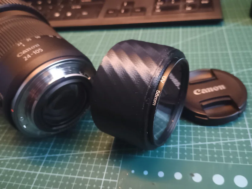 Ngàm đảo đầu ống kính Canon RF macro với ren lọc 58mm - Image 8