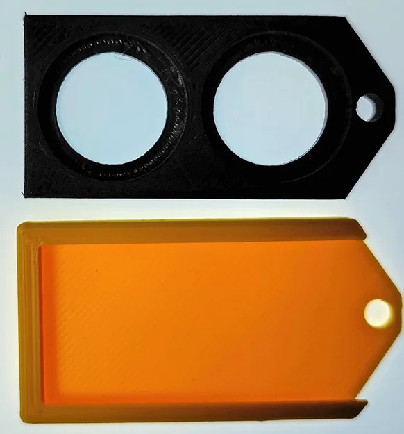 Hộp đựng pin 2032 đôi dành cho móc khóa - Image 1