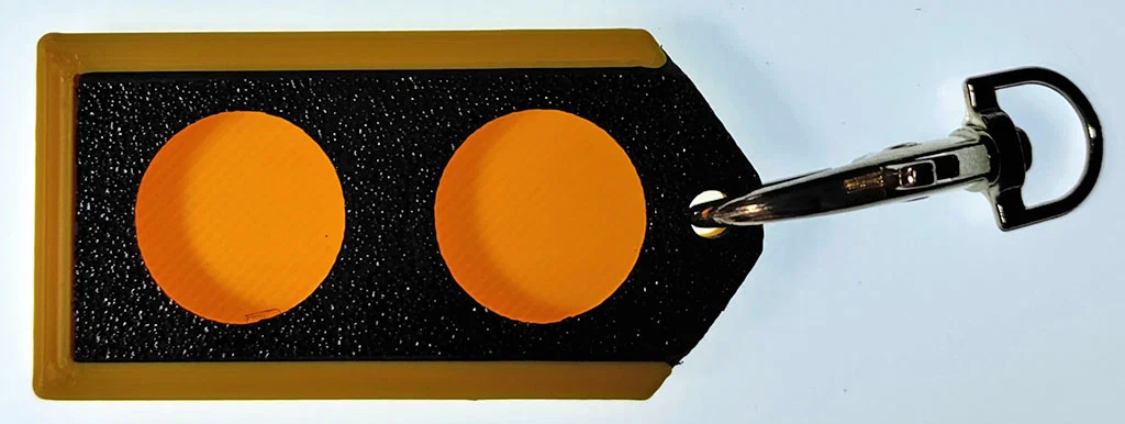 Hộp đựng pin 2032 đôi dành cho móc khóa - Image 2