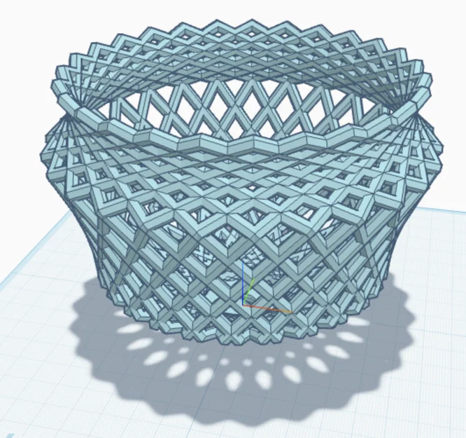 Mẫu giỏ đựng đồ thiết kế đan lưới 3D nghệ thuật bắt mắt - Image 1
