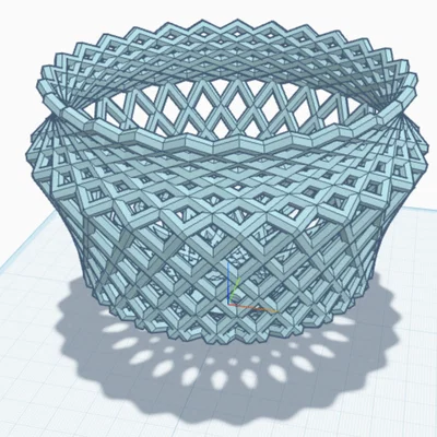 Mẫu giỏ đựng đồ thiết kế đan lưới 3D nghệ thuật bắt mắt