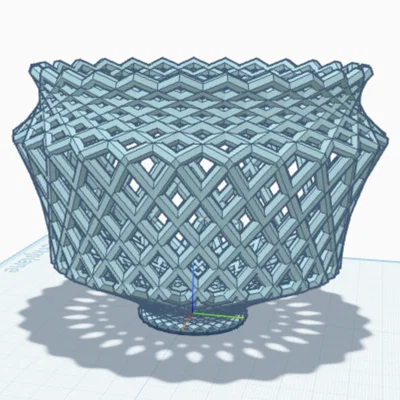 Mẫu giỏ đựng đồ thiết kế đan lưới 3D nghệ thuật bắt mắt