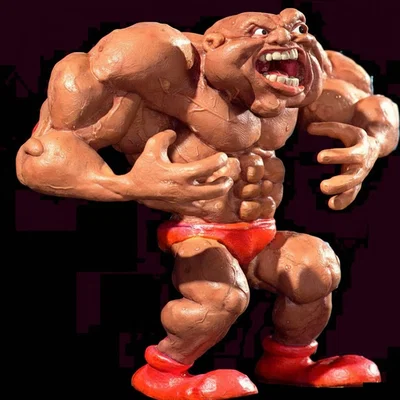 Tiny - Mô hình võ sĩ Clay Fighter cổ điển