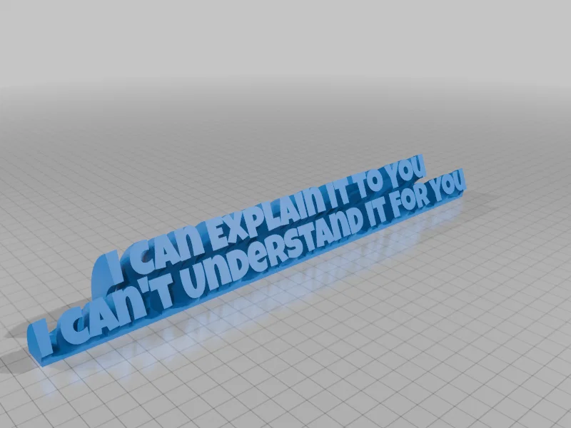 Mô hình trang trí để bàn thông điệp hài hước 3D - Image 1