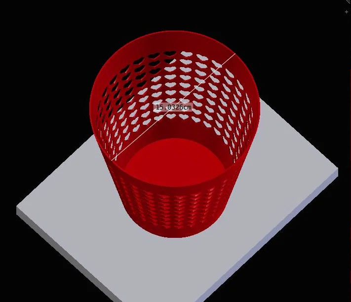 Thùng rác mini họa tiết trái tim để bàn xinh xắn - Image 2