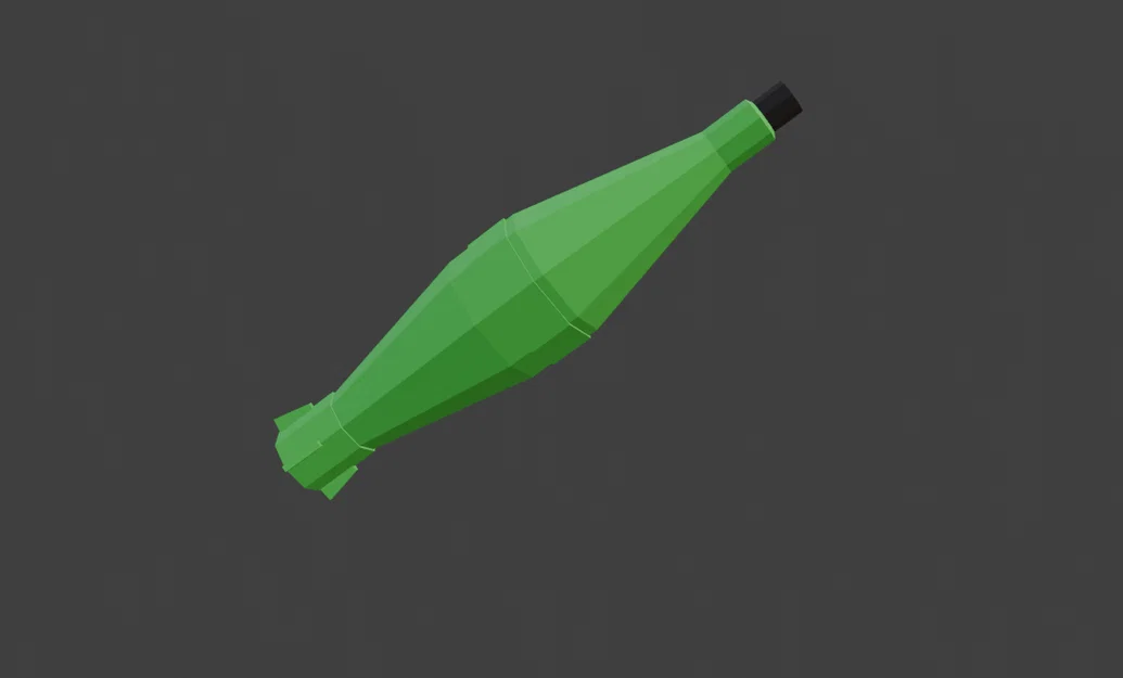 Mô hình đạn Rocket Launcher 3D phong cách game cực chất - Image 1