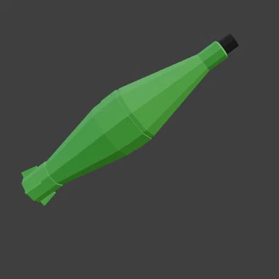 Mô hình đạn Rocket Launcher 3D phong cách game cực chất