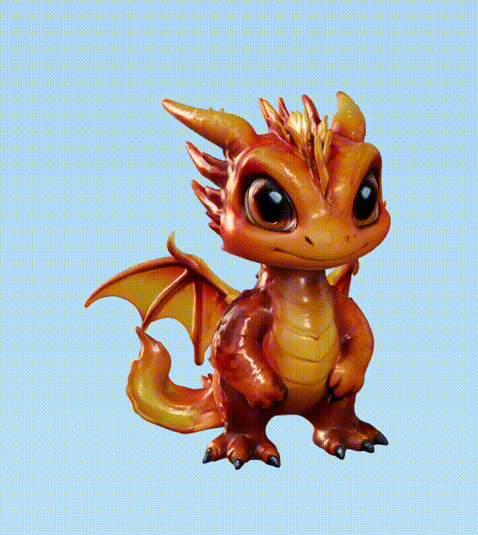 Baby Dragon - Mô hình rồng con dễ thương - Thumbnail 1