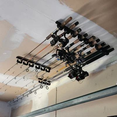 Bộ giá treo cần câu gắn trần 3D tiện lợi cho nhà câu cá