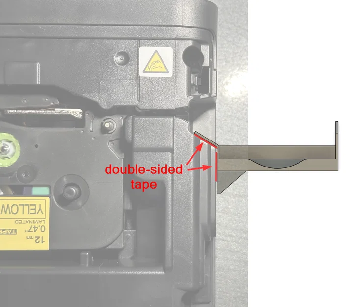 Khay hứng nhãn cho máy in Brother P-touch P750 / P700 - Image 3