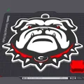 Mặt dây chuyền logo Georgia Bulldogs in 3D phong cách cho fan thể thao - Thumbnail 2