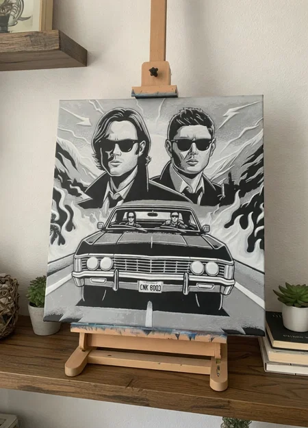 Mô hình hai anh em Sam và Dean Winchester trong phim Supernatural - Image 1