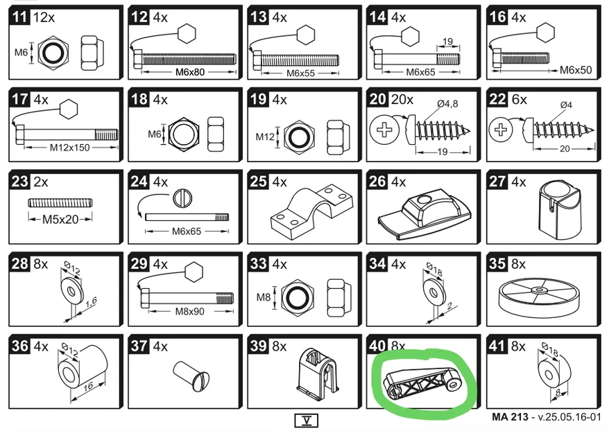 Donic Outdoor Roller - Linh kiện thay thế - Image 2