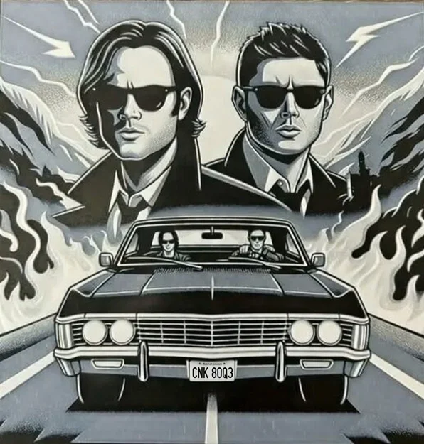 Mô hình hai anh em Sam và Dean Winchester trong phim Supernatural - Image 2