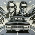 Mô hình hai anh em Sam và Dean Winchester trong phim Supernatural - Thumbnail 2