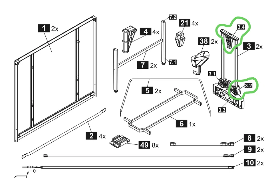 Donic Outdoor Roller - Linh kiện thay thế - Image 3