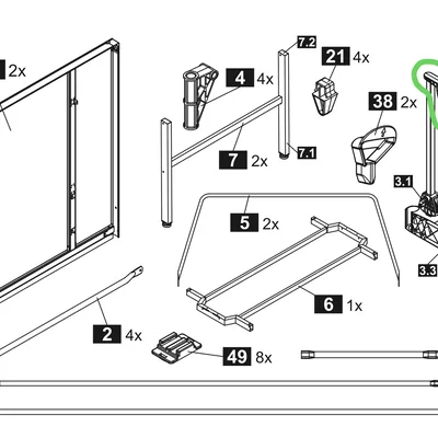 Donic Outdoor Roller - Linh kiện thay thế