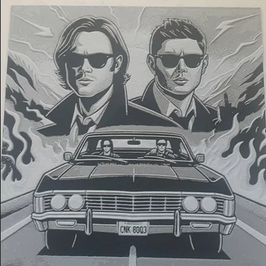 Mô hình hai anh em Sam và Dean Winchester trong phim Supernatural