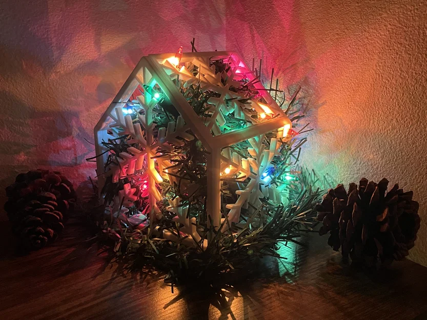 Nhà Bông Tuyết Trang Trí Giáng Sinh Kèm Nến - Image 2