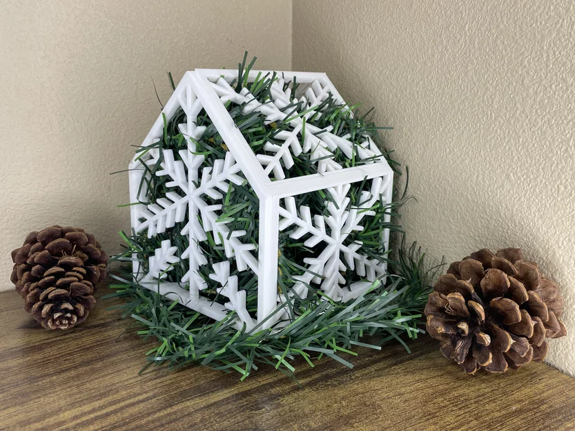 Nhà Bông Tuyết Trang Trí Giáng Sinh Kèm Nến - Image 5