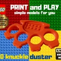 Mô hình trang trí LEGO Knuckle Duster in 3D độc đáo - Thumbnail 1