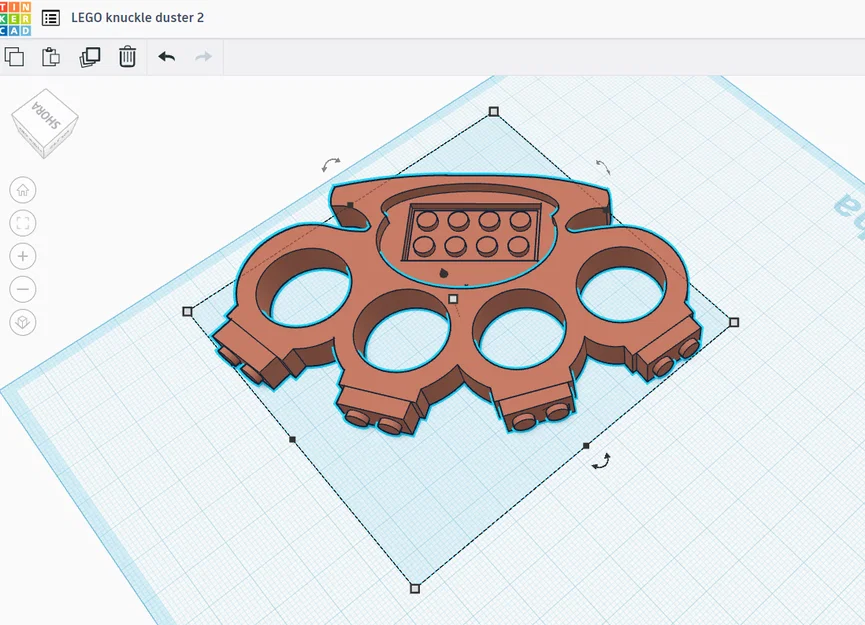 Mô hình trang trí LEGO Knuckle Duster in 3D độc đáo - Image 3