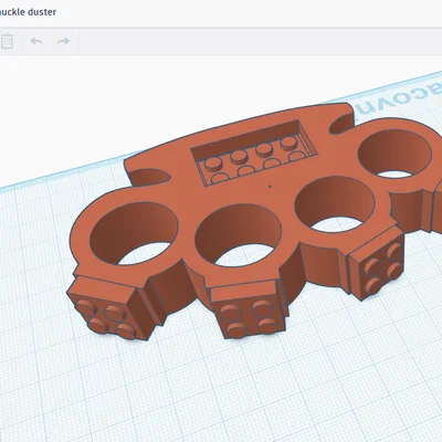 Mô hình trang trí LEGO Knuckle Duster in 3D độc đáo