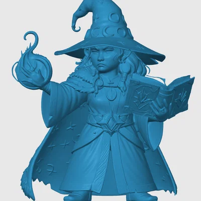 Mô hình Halfling Wizard