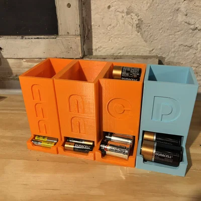 Hộp đựng pin tiện lợi cho pin AAA, AA, C và D