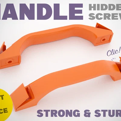 Tay nắm cửa có nắp che vít ẩn