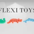 Bộ Ba Flexi Toys: Sóc, Khủng long Triceratops và Cá heo - Thumbnail 1