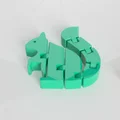 Bộ Ba Flexi Toys: Sóc, Khủng long Triceratops và Cá heo - Thumbnail 2