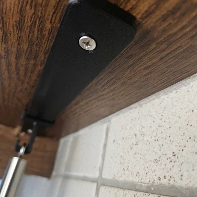 Hệ thống thanh ray kèm móc trượt treo dưới tủ bếp