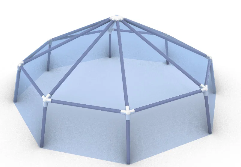 Bộ khớp nối in 3D lắp ráp khung nhà kính mini chắc chắn - Image 1