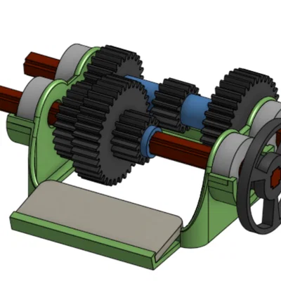 Hộp số 3 cấp (dễ lắp ráp)