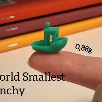 World's Smallest 3D Benchy - Mô hình Benchy nhỏ nhất thế giới