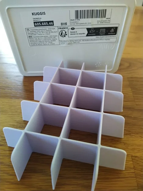 Khay chia ngăn 3D thông minh cho hộp lưu trữ IKEA Kuggis - Image 2